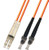 2M Multimode Duplex Fiber Optic Cable (62.5/125) - LC to ST