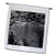 3dRose fl_54330_1 The Twigs of a Tree Framing a View of The Lake in Dixie National Forest in Black and White Garden Flag, 12 by 18-Inch