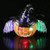 Fun Central BC731, 1 Pc LED Witch O Lantern Necklace, LED Light up Necklace, Glow Halloween Necklace, Pumpkin Necklace, Flashing Necklace, Glow in The Dark Halloween Necklace