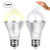 Nilight 2PCS 9W Motion Sensor Light Bulb Motion Activated LED Bulb E26/E27 LED Motion Detection LED Night Light Bulb -Cool Warm White,2 Years Warranty