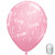 10 Pack 11" Its a Girl Baby Shower Latex Balloons with Matching Ribbon
