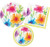Springtime Party Supply Pack in a Watercolor Floral Design. Bundle Includes Paper Plates & Napkins for 8 Guests 