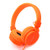 Bluelark Portable 3.5mm Foldable Over-Ear Headphone Headset Wired Pure Musical Audio Headphones Lightweght Cord Earphones Stereo Headsets for Phones, PC, MP3/ MP4 Player and More (Orange)