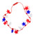 Gloworks Patriotic Fourth of July USA Flashing Light Up Star Necklace, Red/White/Blue, One Size, 17" Long