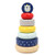 LEO & FRIENDS Rainbow Stacking Rings Toy | Wooden Stacking Blocks Toy | Baby Wooden Toys | Montessori Baby Toy | Sensory Toy | Baby Toys 1 Year Old | 8 Inches Tall