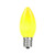 Novelty Lights 25 Pack C9 Ceramic Outdoor String Light Christmas Replacement Bulbs, Yellow, E17/C9 Base, 7 Watt