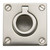 Baldwin 0393.150 Flush Ring Door Pull for Sliding Doors, Satin Nickel
