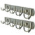 WEBI Coat Rack Wall Mounted,5 Coat Hooks for Hanging Coats,Metal Wall Coat Rack with Hooks Dual Hook Rack Hook Rail Coat Hanger Wall Mount for Clothes Entryway Jacket,Bronze,2 Packs