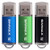 SIMMAX Flash Drive 3 Pack 64GB USB 2.0 Flash Drives Thumb Drive Memory Stick Pen Drive with Led Indicator (Blue Green Black)
