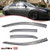 AUTEX 4Pcs Tape-on Window Visor Compatible with Toyota Corolla 2014-2019 Side Window Deflector Rain Guards