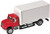 Walthers SceneMaster International 4900 1-Axle Van, Red/White