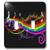 3dRose lsp_167166_2 Rainbow Music Notes In Neon Rainbow Colors - Double Toggle Switch