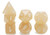 DND Dice Polyhedral 7-Die Dice Set for D&D Dungeons & Dragons Role Playing Gaming dice with Glitter(Light Yellow)