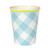 Meri Meri Blue Gingham Cups