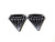Tyga_Thai Brand Set 2 pcs. Mini Black Diamond Cute Logo Jacket T-Shirt Sew Iron on Embroidered Applique Badge Sign Patch Clothing etc. (Iron-Diamond-BK)