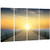 Designart Ocean Sunset with Pier-Seascape Photo Metal Wall Art-MT8635-48x28-4 Panels, 28'' H x 48'' W x 1'' D 4P Designart Ocean Sunset with Pier-Seascape Photo Metal Wall Art-MT8635-48x28-4 Panels, 28'' H x 48'' W x 1'' D 4P