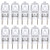 Simba Lighting Halogen Light Bulb G8 T4 20W JCD Bi-Pin (10 Pack) Shorter 1-3/8" (1.38") Length for Under Cabinet Puck Lights, Kitchen Hood, Landscape Lights, Desk Lamps 120V Dimmable, 2700K Warm White