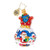 Christopher Radko A Global Affair Gem Christmas Ornament, Red, Blue, White