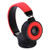 Bluetooth Headphones, Fordable Noise Cancelling Headphones Over Ear with Mic (Red)