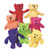 Dozen Plush Bean Bag Neon Teddy Bear Stuffed Animals