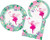 Fairy Sparkle Party Supply Pack Bundle Includes Paper Plates & Napkins for 8 Guests