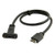 Cablecc USB 3.1 Front Panel Header to USB-C Type-C Female Extension Cable 40cm with Panel Mount Screw