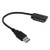 Cablecc USB 3.0 to Micro SATA 7+9 16 Pin 1.8" 90 Degree Angled Hard Disk Driver SSD Adapter Cable 10cm