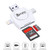 Danpix Micro SD Card Reader TF Memory Card Camera Reader Adapter for iPhone/iPad/Android/Mac/PC/New MacBook. With Lightning/Micro USB/Type C/USB 3.0 Connector(4 in1)