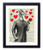 Giraffe In Love Upcycled Vintage Dictionary Art Print 8x10