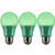 Sunlite A19/3W/G/LED/3PK LED Colored A19 3W Green Light Bulbs Medium (E26) Base (3 Pack)