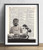 Buddha With Tree Vintage Dictionary Art Print 8x10