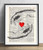 Hands With Heart Upcycled Vintage Dictionary Art Print 8x10
