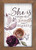 P. Graham Dunn She is Clothed with Strength & Dignity Floral 7 x 10 Inch Pine Wood Framed Wall Art Plaque