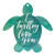 P. Graham Dunn I Turtley Love You Nautical Green 3 x 3 Wood Hanging Gift Wrap Tag Charms Set of 5