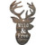 P. Graham Dunn Wild and Free Deer Natural Brown 3 x 2 Wood Hanging Gift Wrap Tag Charms Set of 5