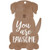 P. Graham Dunn You are Pawsome Dog Natural Brown 3 x 2 Wood Hanging Gift Wrap Tag Charms Set of 5