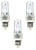 Westinghouse 50W T4, E11 Mini-Can Base Clear 1300Hr 600LM 120V Halogen Light Bulb (3 Pack)