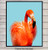 Tropical Pink Flamingo Art Print Wall Art Poster - Unique Home Decor for for Lake or Beach House, Bathroom - Makes a Great Gift for Florida Fans - 8x10 Photo Unframed