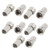RG6 F-Type Male Twist-On Coax Coaxial Cable RF Connector Adapter 10 Pcs