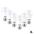 LEDGLE 8W LED Light Bulbs Efficient LED Lamp Bulb, 70W Incandescent Bulbs Equivalent, 750lm, Warm White, 3000K, Non-dimmable Bulb, 270 Beam Angle, E26 Base Globe Bulbs (Set of 6)