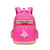 Adanina Princess Wind Ballet Girl Print with Bowknot Backpack Elementary School Bag Primary Students Book Bag for Kids Girls