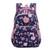 Adanina Flower Prints Preschool Students Bookbag Bowknot Prints Backpack Elementary School Bags for Girls Kids
