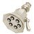 Speakman S-2255-BN-E2 Vintage Anystream Adjustable 2.0 GPM Solid Brass Shower Head, Brushed Nickel