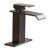 Bathfinesse Bathroom Sink Faucet Single Handle One Hole Waterfall Spout Lavatory Deck Mount Commercial Oil Rubbed Bronze