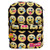 Emojination Black Yellow Emoji 16" Backpack