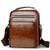 Mens Leather Messenger Bag Shoulder Bag Backpack Leather Crossbody Chest Bag Travel Bag Rucksack Sling Bag