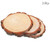 Unfinished Round Wood Tree Slices 3 Pcs 5-6 Inch Wooden Circles with Bark for DIY Crafts, Centerpieces Table, Home Decor, Christmas Ornaments