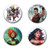 Ata-Boy DC Comics Originals Artgerm Justice League Set of 4 1.25" Collectible Buttons