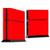 MightySkins Skin Compatible with Sony Playstation 4 PS4 Console wrap Sticker Skins Solid Red