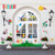 Chuangdi Easter Bunny Wall Decals Bunny Egg Wall Stickers Removable Window Clings for Easter Home Decoration (Color 2)